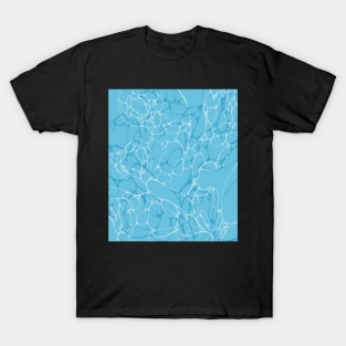 pattern water pool beach sea blue T-Shirt